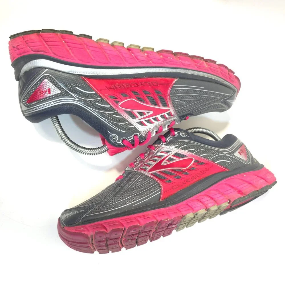 Brooks Ghost 14 Women’s Gray Pink Running Shoes Cushion Support Sneakers 8.5B - Picture 5 of 10